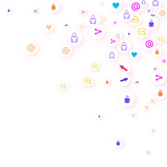 Social media marketing, Communication concept.