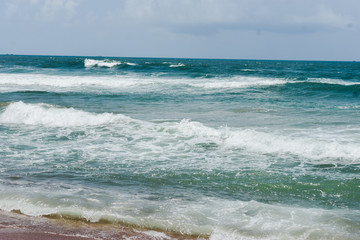 beach time with a colorful sea