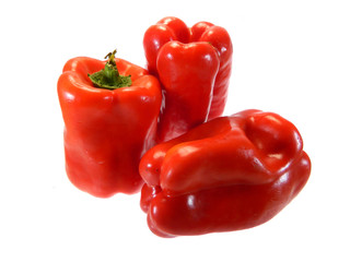 bell pepper isolated on white background