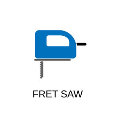 Fret saw icon. Fret saw symbol design. Stock - Vector illustration can be used for web.