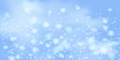 Snowflakes, snowfall.