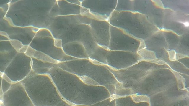 The sun playing at the bottom of the sea.