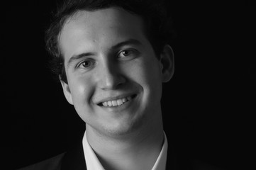 Young man studio portrait