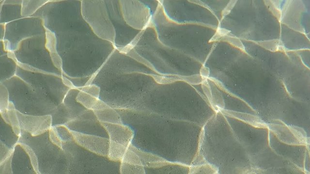 The sun playing at the bottom of the sea.