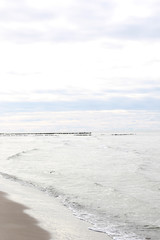 clean empty Baltic sea beach