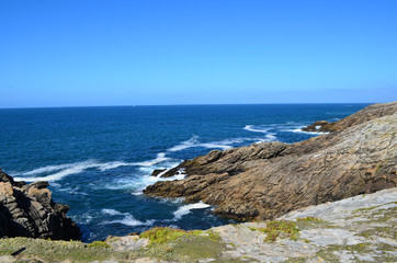 Océan atlantique en bretagne, France