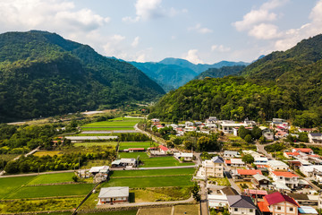 Fototapeta na wymiar village in the mountains Taiwan