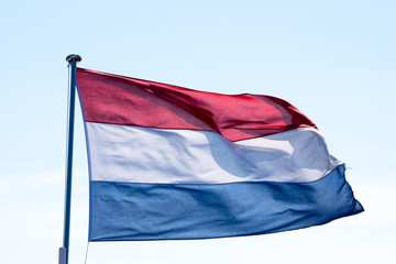 Fototapeta na wymiar Dutch waving flag