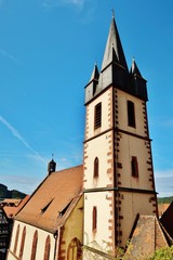 Fototapeta na wymiar Stadtpfarrkirche, Gemünden am Main