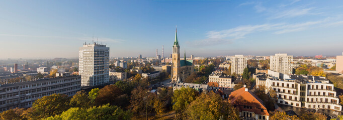 Łódź- widok na miasto.