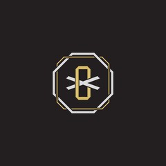 CX Initial letter overlapping interlock logo monogram line art style