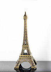 Eiffel tower ornament isolated. Paris best destination - Symbol of Paris 
