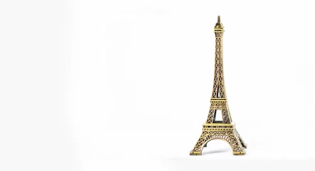 Fotobehang Eiffel toren sieraad geïsoleerd. Beste bestemming van Parijs - Symbool van Parijs © Ashvinth