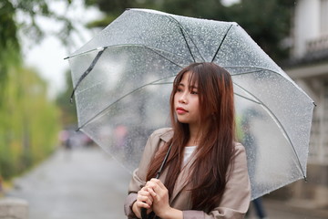 young woman traveling to Kurashiki,Okayama,Japan