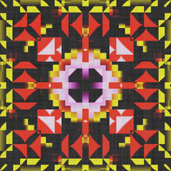 Abstract  cartoon kaleidoscope