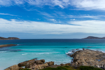 Overlooking Lucky Bay in Cape Le Grand National Park near Esperance, Australia