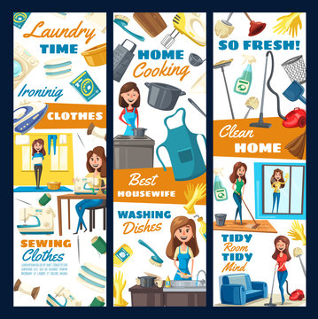 House cleaning, laundry, needlework service