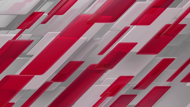 Abstract Lines and Red Glass Broadcast News Background Loop