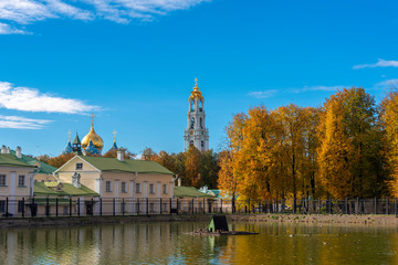 The Holy Trinity Sergius Lavra in the ancient Russian city of Sergiev Posad, Moscow Region