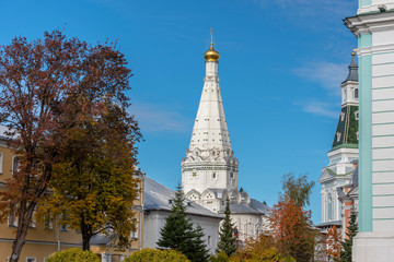 Fototapeta premium The Holy Trinity Sergius Lavra in the ancient Russian city of Sergiev Posad, Moscow Region