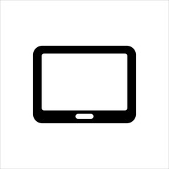 tablet icon. Symbol of Gadget or Device with trendy flat line style icon for web site design, logo, app, UI isolated on white background. vector illustration eps 10