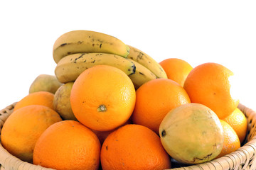 A huge fruit basket filled to the brim