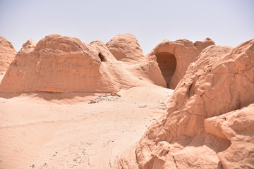 Fototapeta na wymiar Sand dunes in Sahara desert, Tunisia.