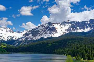 Fototapeta na wymiar Mountains near Trout Lake, Colorado