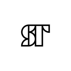 ST Initial Monogram Letter Logo Design