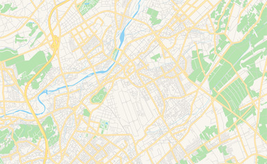 Printable street map of Sayama, Japan