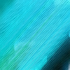 diagonal lines background illustration with turquoise, dark turquoise and very dark blue colors. square graphic with strong color