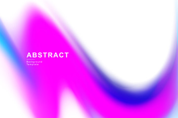 Fluid neon chromatic color wave background. Trendy and modern abstract futuristic template for business or technology presentation, poster or brochure cover, wallpaper - Vector illustration