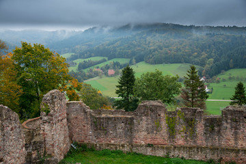 Fototapeta na wymiar Blick von der Hochburg in Emmendingen im Schwarzwald