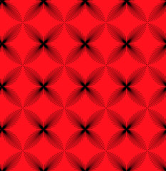 Fototapeta premium Japanese Red Leaf Flower Seamless Pattern