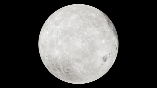 Full Moon night sky Seamless Looping Spinning