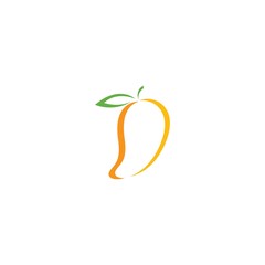 Mango logo flat design