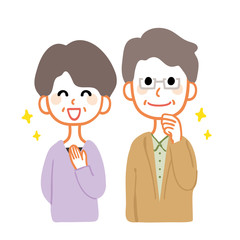 老夫婦　笑顔　安心　幸せ　納得