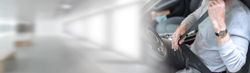 Road safety; panoramic banner