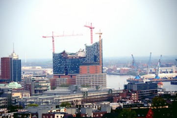 Hamburg, Elbphilharmonie im Bau 2011