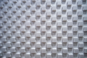 Styrofoam sheet with squares pattern