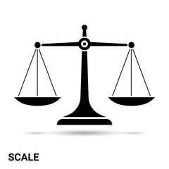 Libra vector. The scales icon. Insulated Scales.