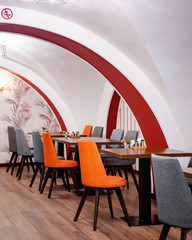 table and chairs in the room