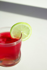 Beet drink with lemon