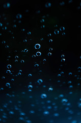 Raindrops on the rainy window