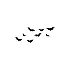 Set of bats background vector illustration design 