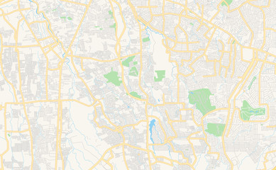 Printable street map of Bacoor, Philippines