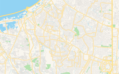 Printable street map of Las Piñas, Philippines