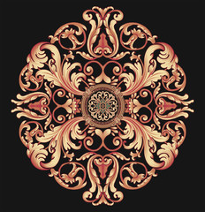 Decorative elegant luxury design.Vintage elements in baroque, rococo style.Design for cover, fabric, textile, wrapping paper .