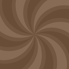 Sunlight abstract background. Chocolate brown color burst background. Retro vector illustration.