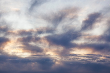 Naklejka na ściany i meble sky with clouds at sunrise